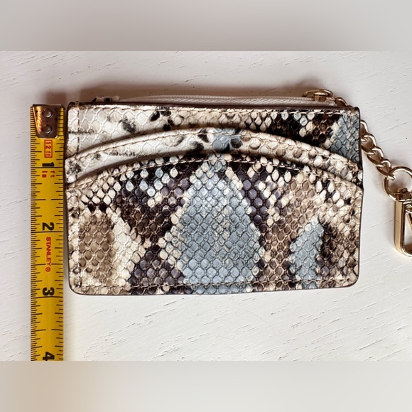 Anne Klein SnakeSkin Print Slim Card Wallet - Picture 3 of 6